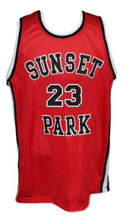 Busy-Bee #23 Sunset Park Movie Basketball Jersey New Sewn Red