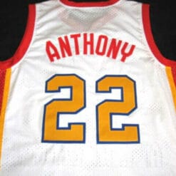 Carmelo Anthony #22 McDonald's All American Basketball Jersey White
