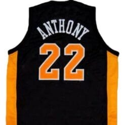 Carmelo Anthony #22 OWLS High School Basketball Jersey New Sewn Black