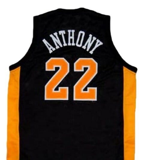Carmelo Anthony #22 OWLS High School Basketball Jersey New Sewn Black