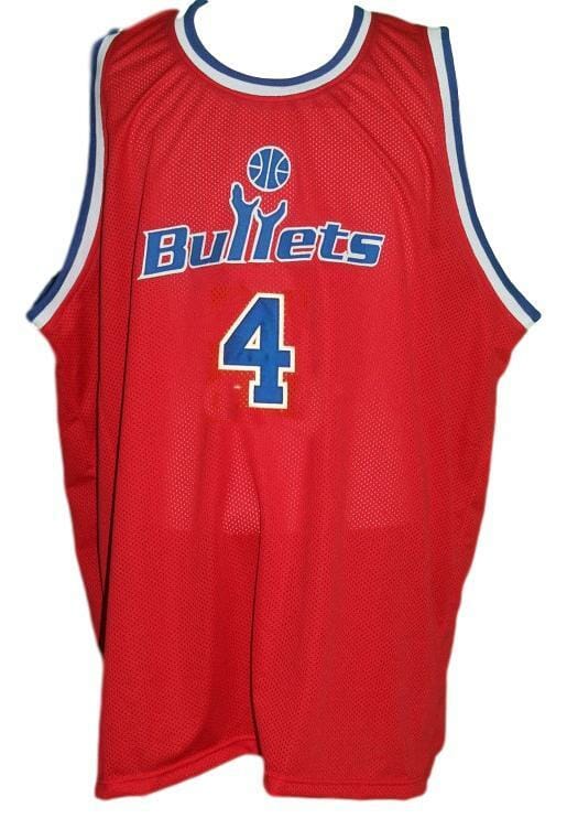 Chris Webber #4 Washington Retro Basketball Jersey Sewn Red
