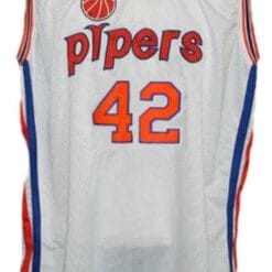 Connie Hawkins #42 Pittsburgh Pipers Retro Aba Basketball Jersey White