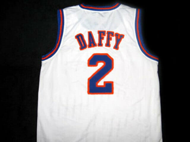 Daffy Duck #2 Tune Squad Space Jam Basketball Jersey White