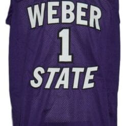 Damian Lillard #1 Custom College Basketball Jersey New Sewn Purple