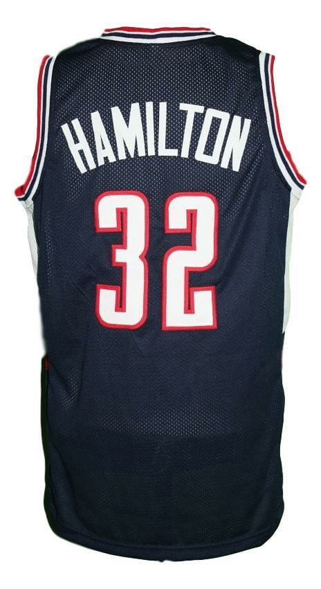 Daniel Hamilton #32 College Basketball Jersey Sewn Navy Blue