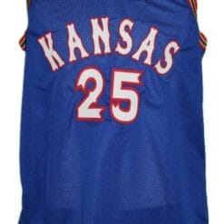 Danny Manning #25 Custom College Basketball Jersey New Sewn Blue
