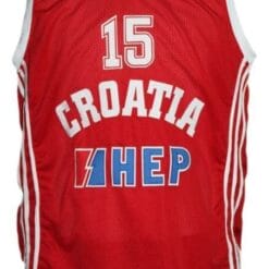 Dario Saric Croatia Basketball Jersey New Sewn Red