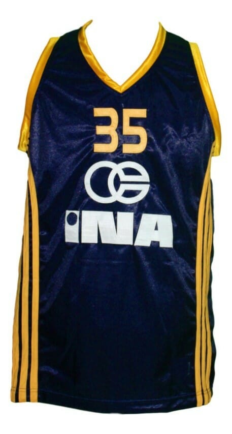 Dario Saric #35 KK Zagreb Croatia Basketball Jersey New Sewn Navy Blue