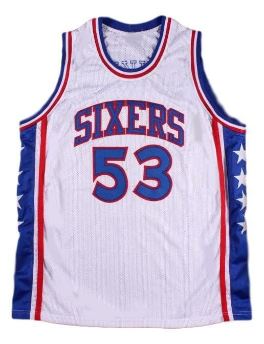 Darryl Dawkins #53 Philadelphia Basketball Jersey Sewn White