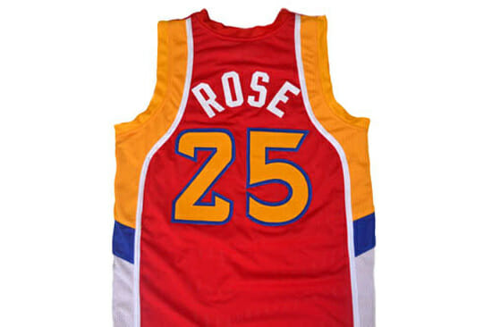 Derrick Rose #25 Basketball Jersey Red