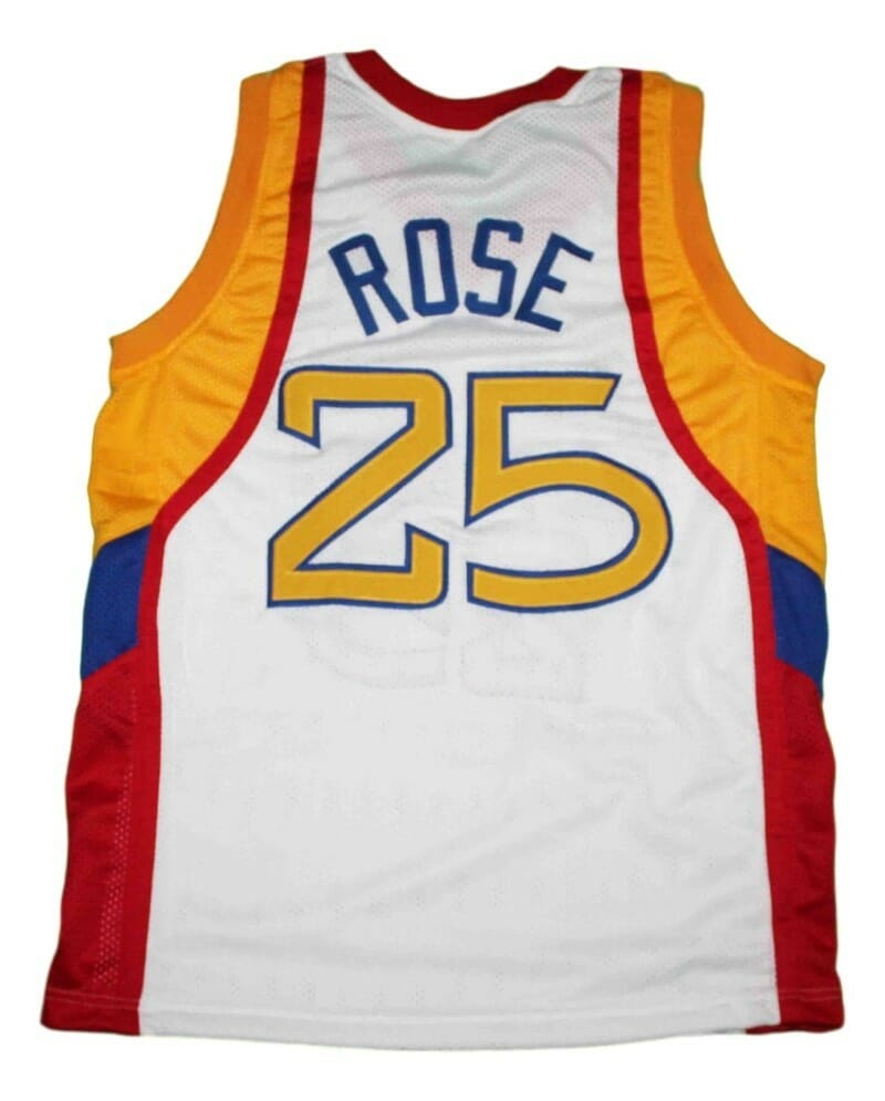 Derrick Rose #25 Basketball Jersey White
