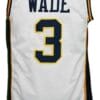 Dwyane Wade #3 College Basketball Jersey White