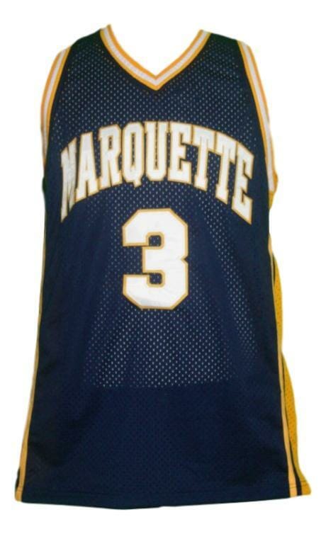 Dwyane Wade #3 College Basketball Jersey Navy Blue