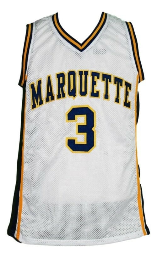 Dwyane Wade #3 College Basketball Jersey White