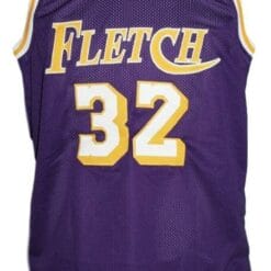 Fletch Chevy Chase Basketball Jersey Purple