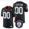 Georgia Bulldogs Custom Jersey Honoring Vince Dooley Patch Black