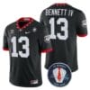 Georgia Bulldogs Stetson Bennett #13 Jersey Honoring Vince Dooley Patch Black
