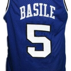 Gianluca Basile #5 Italia Basketball Jersey Blue