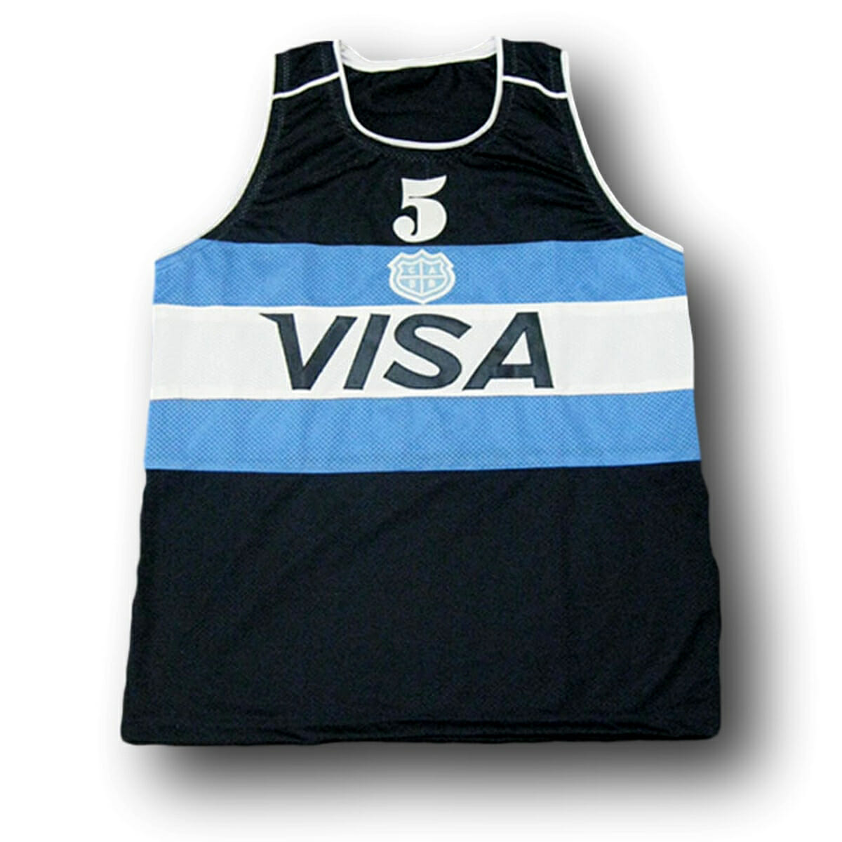 Manu Ginobili #5 Visa Team Argentina Basketball Jersey Navy Blue