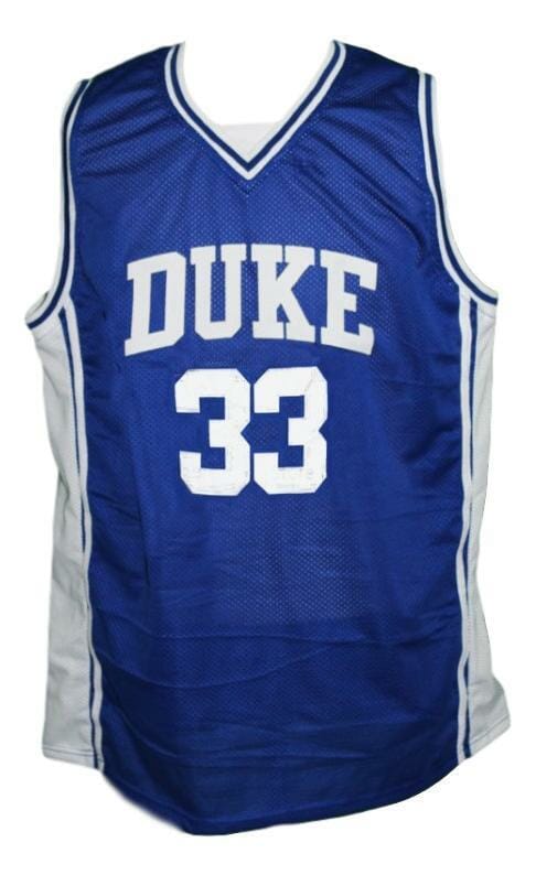 Grant Hill #33 Custom College Basketball Jersey Blue