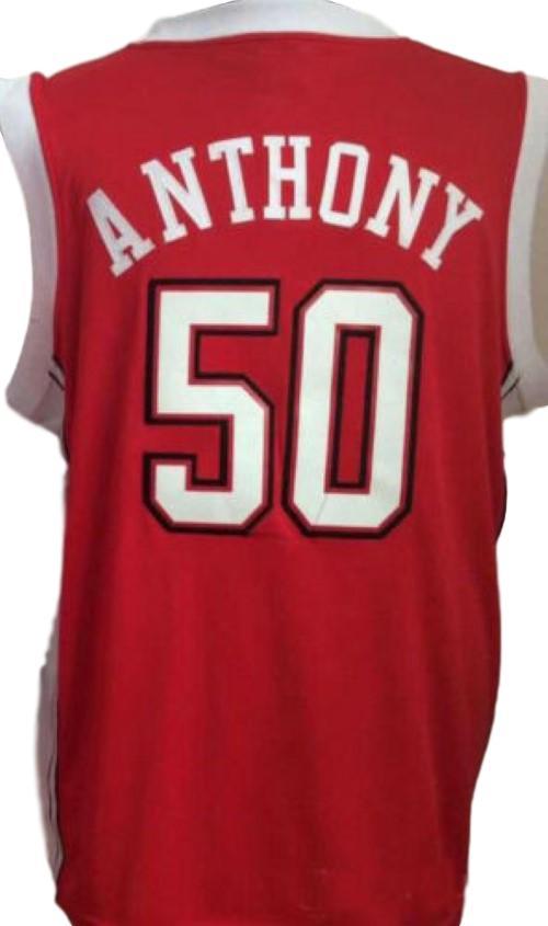 Greg Anthony #50 College Basketball Jersey Sewn Red
