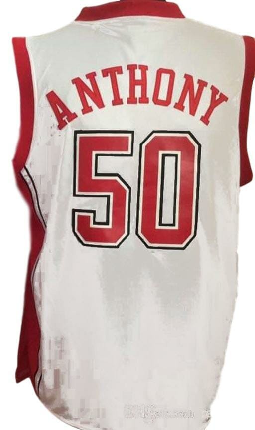 Greg Anthony #50 College Basketball Jersey Sewn White