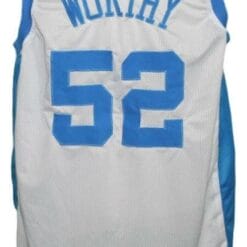 James Worthy #52 College Basketball Jersey Sewn White