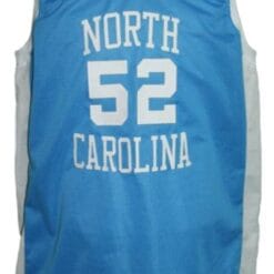 James Worthy #52 College Basketball Jersey Sewn Light Blue