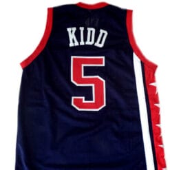Jason Kidd #5 Team USA Basketball Jersey Navy Blue