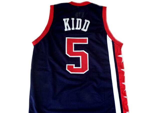 Jason Kidd #5 Team USA Basketball Jersey Navy Blue