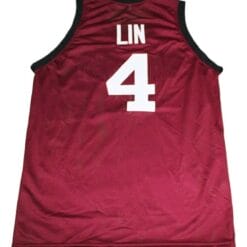 Jeremy Lin #4 Harvard Basketball Jersey Maroon