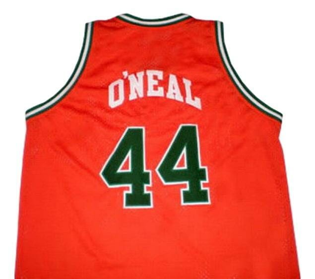 Jermaine O'Neal Eau Claire High School Basketball Jersey Sewn Orange