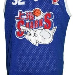 Jimmer Fredette #32 Shanghai Sharks Basketball Jersey Blue