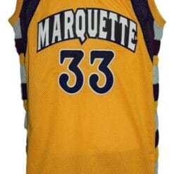 Jimmy Butler #33 College Basketball Jersey Sewn Gold