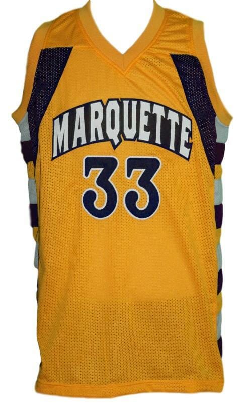 Jimmy Butler #33 College Basketball Jersey Sewn Gold