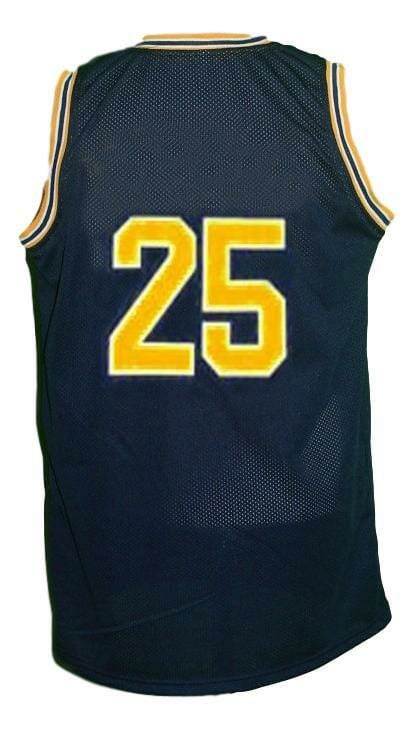 Jun Howard #25 College Basketball Jersey Sewn Navy Blue