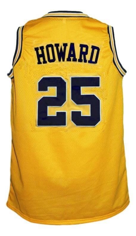 Juwan Howard #25 Custom College Basketball Jersey New Sewn Yellow