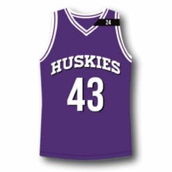 K. Tyler #43 Huskies The 6th Basketball Jersey Purple