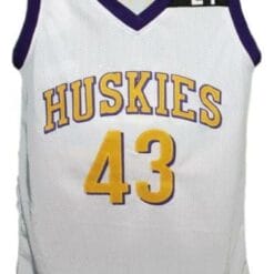 K.Tyler #43 The 6th Movie Huskies Basketball Jersey New White