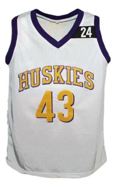 K.Tyler #43 The 6th Movie Huskies Basketball Jersey New White