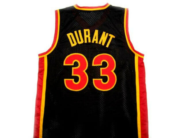 Kevin Durant #33 Oak Hill High School Basketball Jersey Black