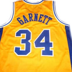Kevin Garnett #34 Admirals High School Basketball Jersey Yellow