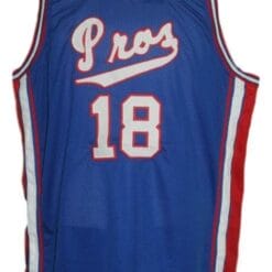 Killa Smuv #18 Pros Basketball Jersey Sewn Blue