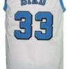 Larry Bird #33 College Basketball Jersey Sewn White