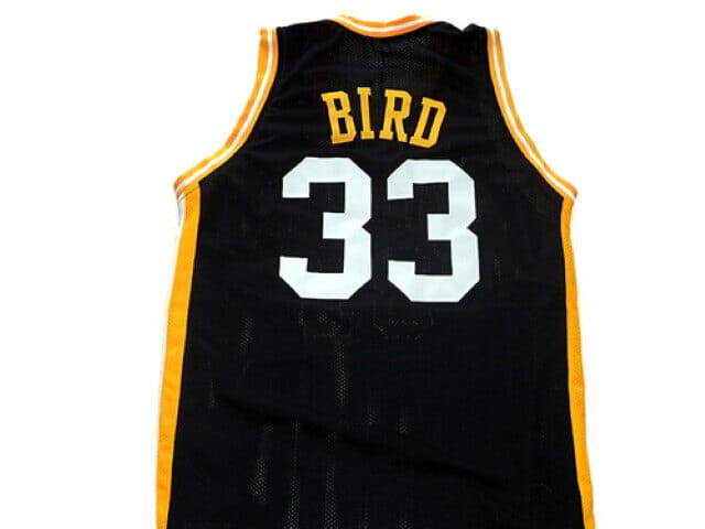 Larry Bird #33 Valley High School Basketball Jersey Black