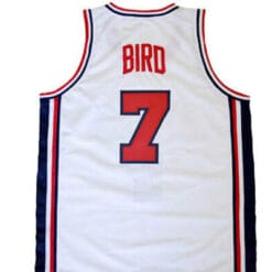 Larry Bird #7 Team USA Basketball Jersey White