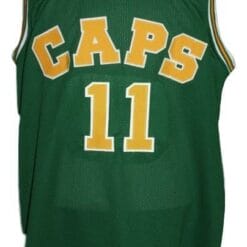 Larry Brown #11 Washington Caps Retro Aba Basketball Jersey Green