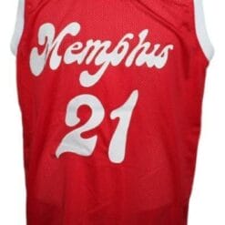 Larry Finch #21 Memphis Sounds Aba Basketball Jersey Red
