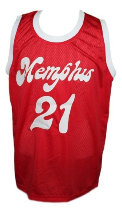Larry Finch #21 Memphis Sounds Aba Basketball Jersey Red