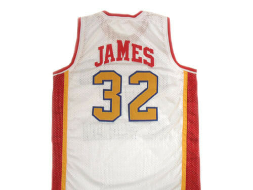 Lebron James #32 McDonald's All American Basketball Jersey White